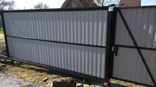 Купить сваи для ворот в Муравленко. Заказать ворота на сваях под ключ от 22139 руб