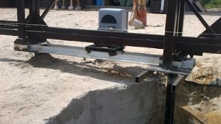 Купить сваи для ворот в Муравленко. Заказать ворота на сваях под ключ от 22139 руб